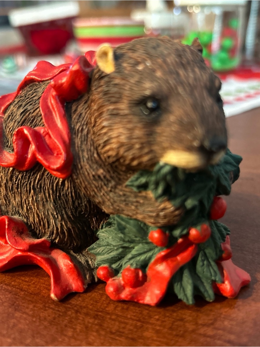 Tom Rubel Christmas Animal Collection Beaver